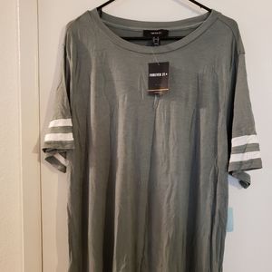 New Plus Size Olive Green TShirt